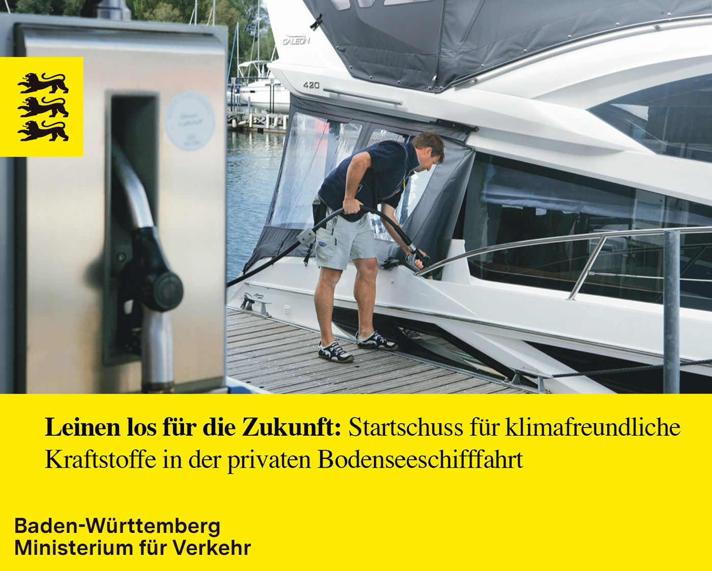Klimafreundlicher Bodensee Auftaktveranstaltung: Pilotprojekt zur Einführung klimafreundlicher Kraftstoffe in der privaten Bodenseeschifffahrt