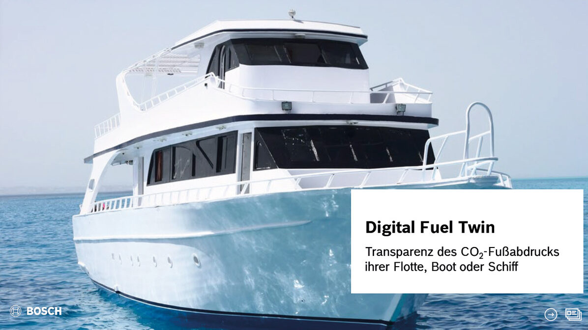Digital Fuel Twin Transparenz des CO2-Fußabdrucks ihrer Flotte, Boot oder Schiff